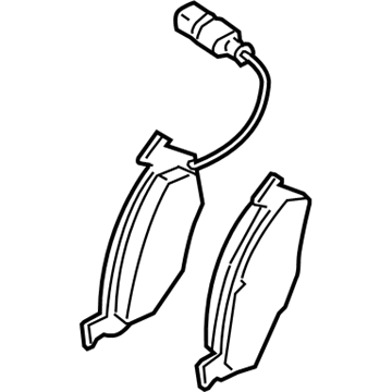 Volkswagen Jetta Brake Pad Set - 5C0-698-151-A