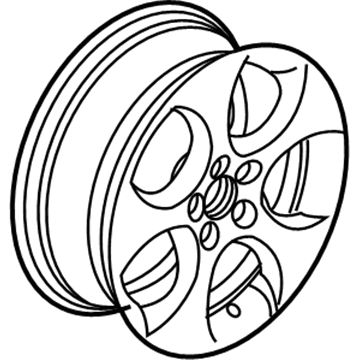 Volkswagen Rabbit Alloy Wheels - 1K0-601-025-BB-8Z8