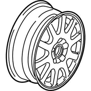 2006 Volkswagen Jetta Alloy Wheels - 1K0-601-025-K-8Z8