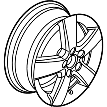 Volkswagen Jetta Alloy Wheels - 1T0-601-025-M-8Z8
