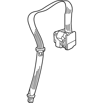 Volkswagen Passat Seat Belt - 3B5-857-805-D-PNA