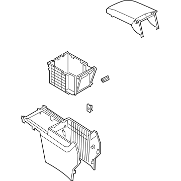 Volkswagen Atlas Cross Sport Center Console - 3CN-863-241-H-CMQ