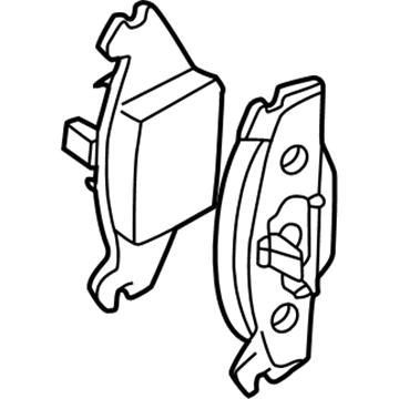 Volkswagen Brake Pad Set - 1J0-698-151-P