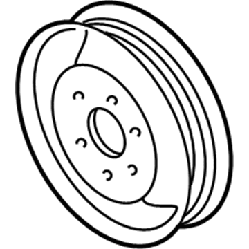 Volkswagen Passat Power Steering Pump Pulley - 058-145-255-E