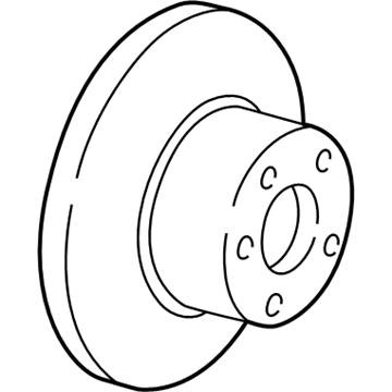 Volkswagen Golf Brake Disc - 8N0-615-601-B