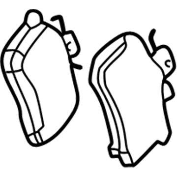 Volkswagen Brake Pad Set - 1J0-698-451-N