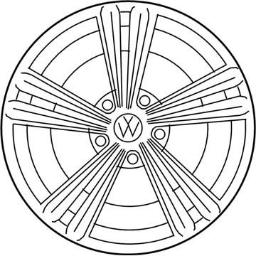 Volkswagen Tiguan Alloy Wheels - 5NN-601-025-R-AX1