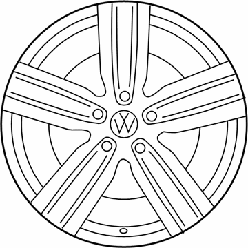 Volkswagen Tiguan Alloy Wheels - 5NN-601-025-C-Z49