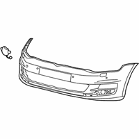 Volkswagen Golf R Bumper - 5G0-807-217-LT-GRU Bumper Cover