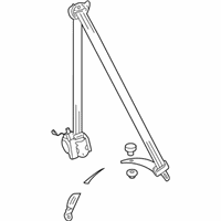 Volkswagen Jetta Seat Belt - 1K4-857-706-BF-RAA Lap & Shoulder Belt