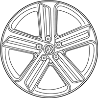 Volkswagen Golf Alloy Wheels - 5G0-601-025-AH-FZZ Wheel, Alloy