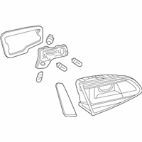 Volkswagen Golf Tail Light - 5GM-945-093-B Backup Lamp Assembly