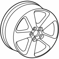Volkswagen Rabbit Alloy Wheels - 1K0-071-497-666 Wheel, Alloy