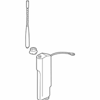 Volkswagen Cabrio Antenna - 1E0-051-508 Antenna Assembly