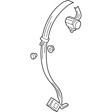 Volkswagen Golf SportWagen Seat Belt - 5GM-857-807-A-RAA Lap & Shoulder Belt