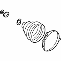 Volkswagen Passat CV Joint Boot - 3B0-498-203-F Outer Boot