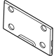 Volkswagen 3CM-807-287-D-9B9 License Bracket