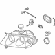 Volkswagen 7L6-941-017-BL Headlamp Assembly