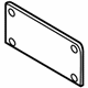 Volkswagen 3CN-807-287-9B9 License Bracket