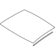 Volkswagen 5H0-877-056-B-9B9 Sunroof Glass