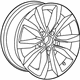Volkswagen 5C0-601-025-F-8Z8 Wheel, Alloy