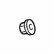 Volkswagen 171-201-969 Upper Quarter Trim Nut