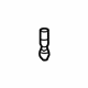 Volkswagen 3D0-858-537 Retainer Plate Pin