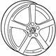 Volkswagen 1T4-071-497-666 Wheel, Alloy