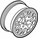 Volkswagen 1J0-601-025-AD-091 Wheel, Alloy