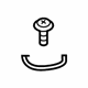 Volkswagen 8X0-898-955-A Deflector Panel Fastener