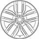 Volkswagen 3QF-601-025-K-AX1 Wheel, Alloy