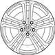 Volkswagen 7P6-601-025-AG-88Z Wheel, Alloy