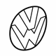 Volkswagen 1J6-853-630-B-ULM Emblem