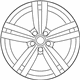 Volkswagen 3AA-601-025-H-88Z Wheel, Alloy