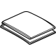 Volkswagen 2GJ-877-056 Rear Glass