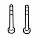 Volkswagen N-104-707-03 Water Pump Assembly Bolt