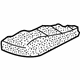 Volkswagen 1J0-881-375-P Seat Cushion Pad