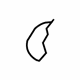 Volkswagen 1J0-885-931-A Headrest Pad