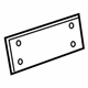 Volkswagen 5K6-807-847-C-9B9 License Bracket