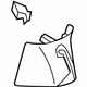 Volkswagen 7P6-867-245-B-POT Rear Trim