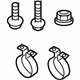 Volkswagen 3C0-075-701-A Mud Guard Hardware Kit