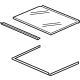 Volkswagen 3CM-877-056-9B9 Rear Glass