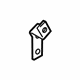 Volkswagen 7L8-253-047-F Converter & Pipe Support