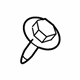 Volkswagen WHT-004-321 Windshield Pillar Trim Screw