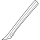 Volkswagen 5H0-867-233-L-XCC Windshield Pillar Trim
