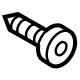 Volkswagen N-105-714-04 Door Trim Panel Bolt