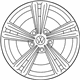 Volkswagen 5NN-601-025-D-Z49 Wheel, Alloy