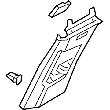 Volkswagen Jetta Pillar Panels - 17A-867-244-D-82V