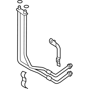 Volkswagen Transmission Oil Cooler Hose - 3C0-317-801-C