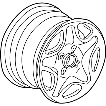 Volkswagen Cabrio Alloy Wheels - 1HM-601-025-H-9QL